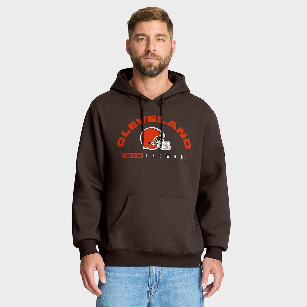 Men 2026 NFL Cleveland Browns brown Hoodie hooded style 01->cleveland browns->NFL Jersey